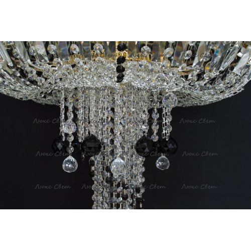 Люстра Анжелика 1 шар 40 мм черная в Магнитогорске Гусь Хрустальный