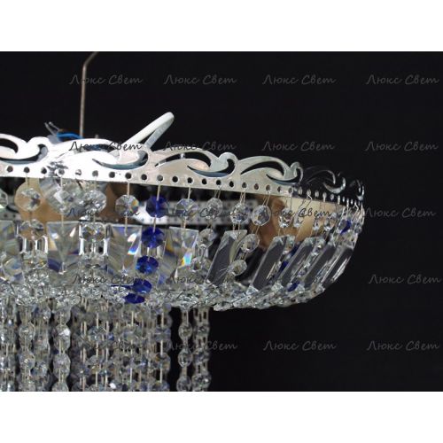 Люстра Анжелика 1 шар 40 синяя в Магнитогорске Гусь Хрустальный