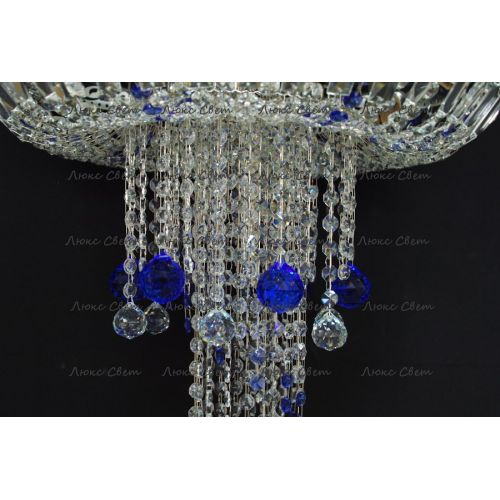 Люстра Анжелика 1 шар 40 синяя в Магнитогорске Гусь Хрустальный