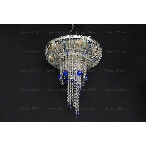 Люстра Анжелика 1 шар 40 синяя в Магнитогорске Гусь Хрустальный