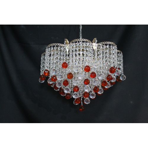 Люстра Ромашка Крона цветная в Магнитогорске Гусь Хрустальный