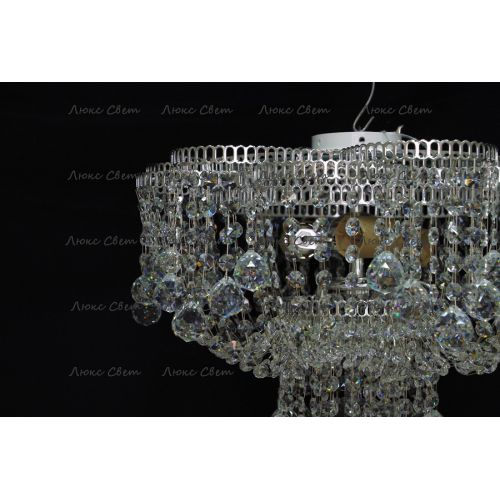 Люстра Лотос Анна, цвет фурнитуры: серебро Гусь Хрустальный