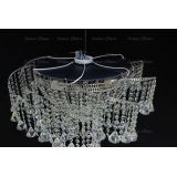 Люстра Космос конус, Диаметр 700 мм, 6 ламп, серебро, Люстры Гусь Хрустальный Люстра Космос конус, Диаметр 700 мм, 6 ламп, серебро, Люстры Гусь Хрустальный