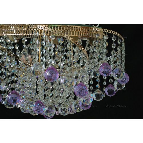 Люстра Космос шар 40 мм фиолетовая в Магнитогорске Гусь Хрустальный