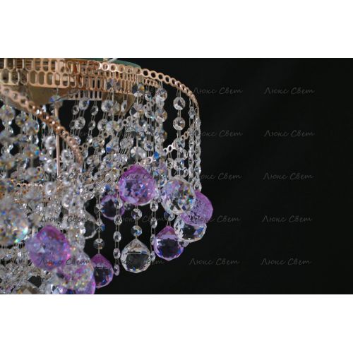 Люстра Космос шар 40 мм фиолетовая в Магнитогорске Гусь Хрустальный