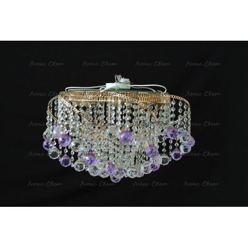 Люстра Космос шар 40 мм фиолетовая в Магнитогорске Гусь Хрустальный