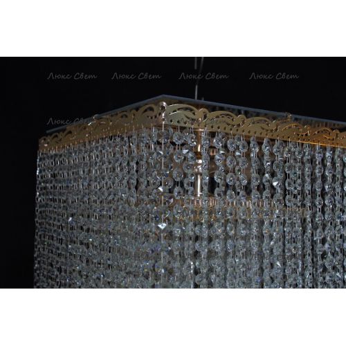 Люстра Квадрат гамма 53 см шар 30 мм  в Магнитогорске Гусь Хрустальный