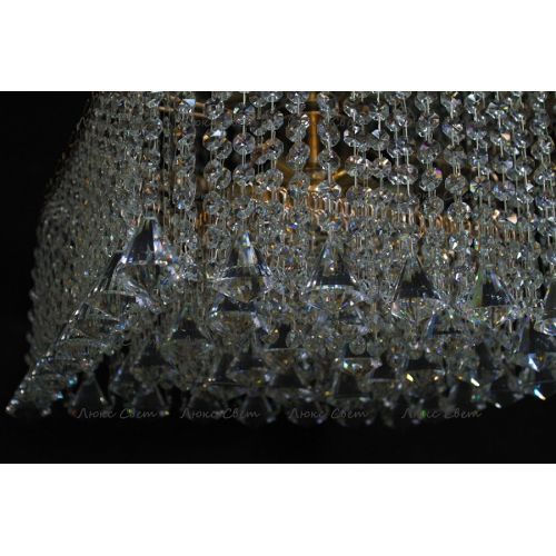 Люстра Квадрат гамма конус 40 мм длинная в Магнитогорске Гусь Хрустальный