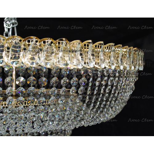 Люстра Водопад камень обтикон в Магнитогорске Гусь Хрустальный