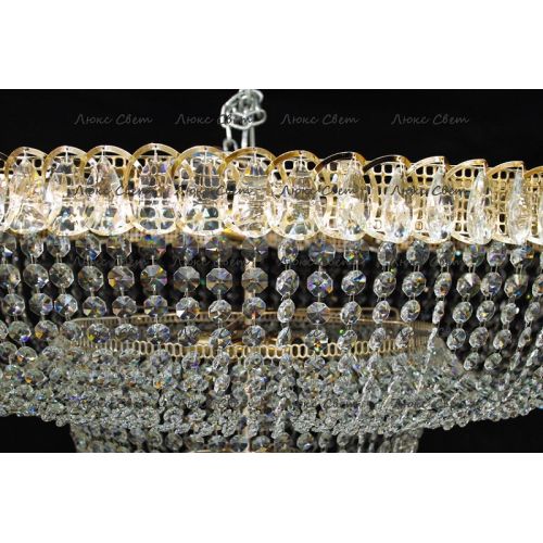 Люстра Водопад камень обтикон в Магнитогорске Гусь Хрустальный