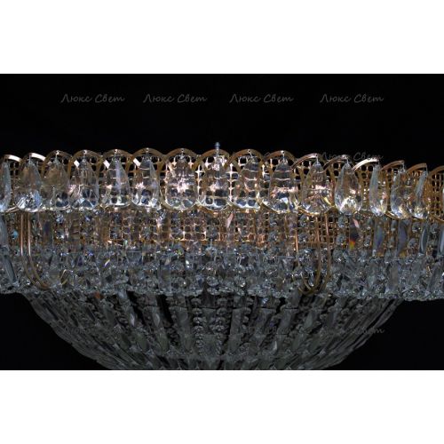 Люстра Кольцо купол 2 - 1000 мм пластина  в Магнитогорске Гусь Хрустальный