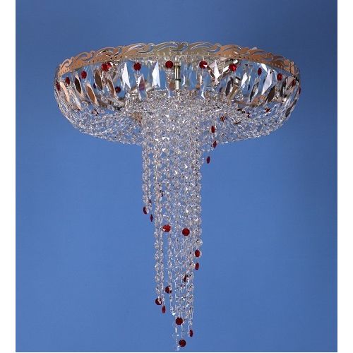 Люстра Анжелика обтикон цветная в Магнитогорске Гусь Хрустальный