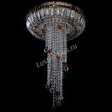 Люстра Анжелика №2 длинная шар 30 мм чайная  в Магнитогорске