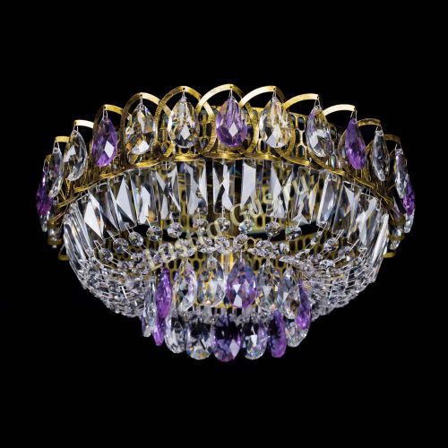 Люстра Астра Бутон №1 фиолетовая под бронзу в Магнитогорске Гусь Хрустальный