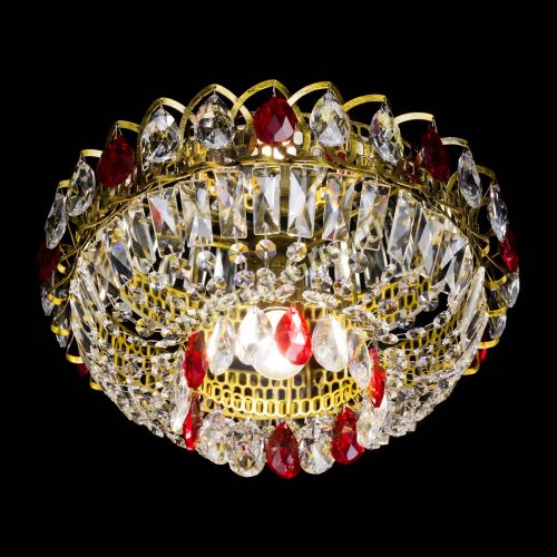 Люстра Астра Бутон №1 красная под бронзу в Магнитогорске Гусь Хрустальный