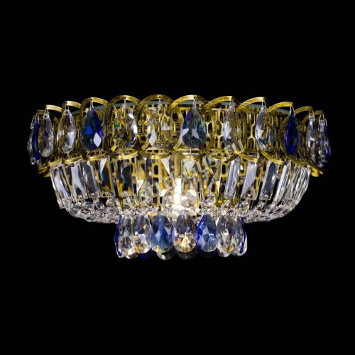 Люстра Астра Бутон №1 синяя под бронзу в Магнитогорске Гусь Хрустальный