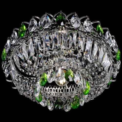 Люстра Астра Бутон №1 зеленая в Магнитогорске Гусь Хрустальный