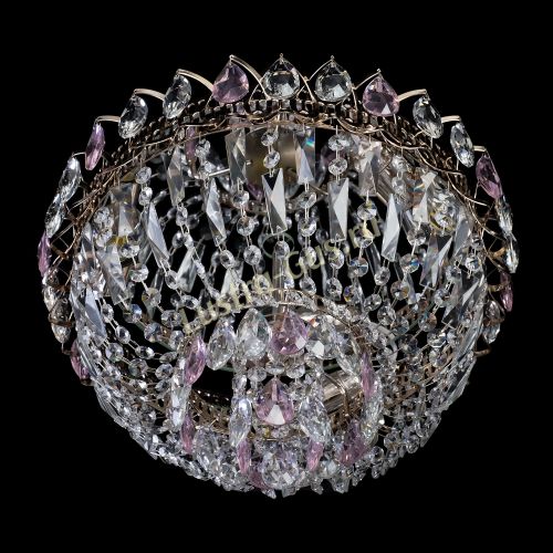 Люстра Астра Бутон №2 розовая в Магнитогорске Гусь Хрустальный