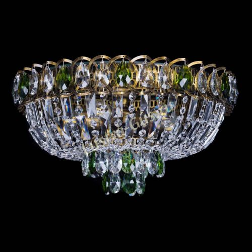 Люстра Астра Бутон №5 зеленая под бронзу в Магнитогорске Гусь Хрустальный