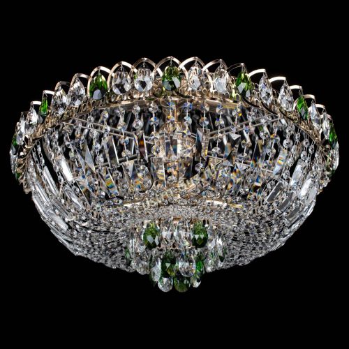 Люстра Астра Бутон №5 зеленая в Магнитогорске Гусь Хрустальный