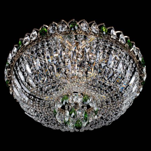 Люстра Астра Бутон №5 зеленая в Магнитогорске Гусь Хрустальный