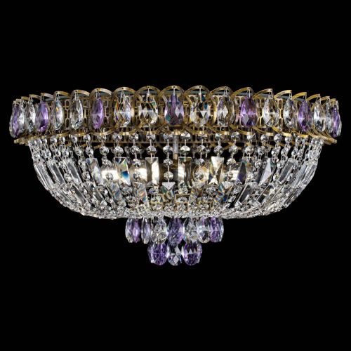 Люстра Астра Бутон №6 под бронзу Фиолетовая в Магнитогорске Гусь Хрустальный