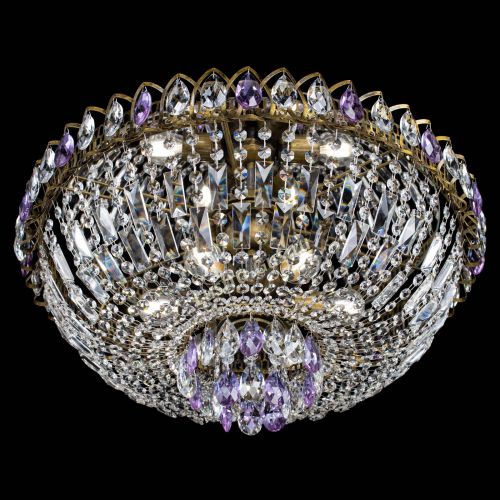 Люстра Астра Бутон №6 под бронзу Фиолетовая в Магнитогорске Гусь Хрустальный