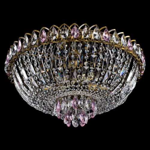 Люстра Астра Бутон №6 под бронзу Розовая в Магнитогорске Гусь Хрустальный