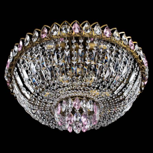 Люстра Астра Бутон №6 под бронзу Розовая в Магнитогорске Гусь Хрустальный