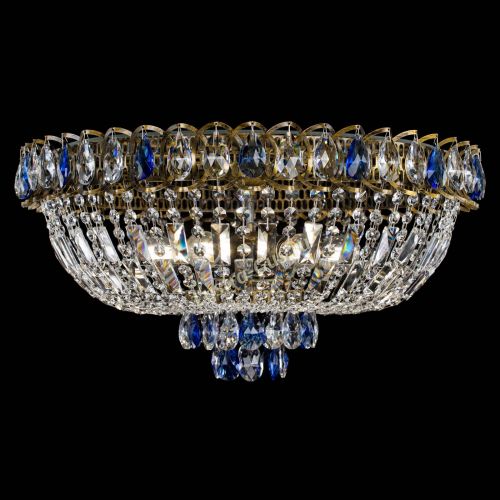 Люстра Астра Бутон №6 под бронзу Синяя в Магнитогорске Гусь Хрустальный