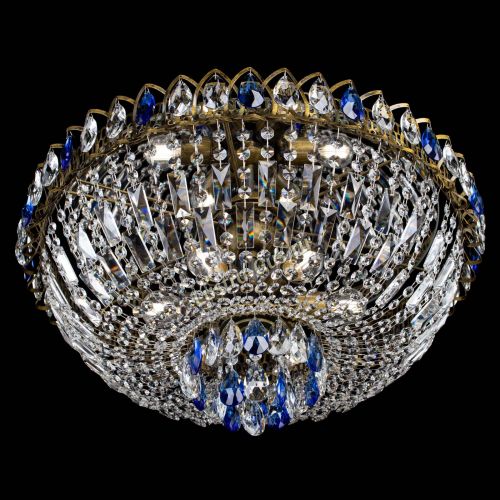 Люстра Астра Бутон №6 под бронзу Синяя в Магнитогорске Гусь Хрустальный