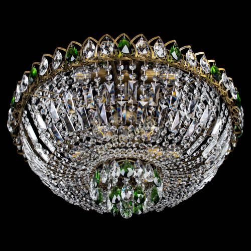 Люстра Астра Бутон №6 под бронзу Зеленая в Магнитогорске Гусь Хрустальный