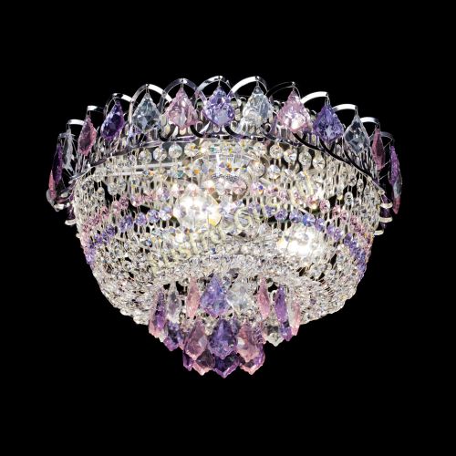 Люстра Астра дубик ровозо-фиолетовая в Магнитогорске Гусь Хрустальный