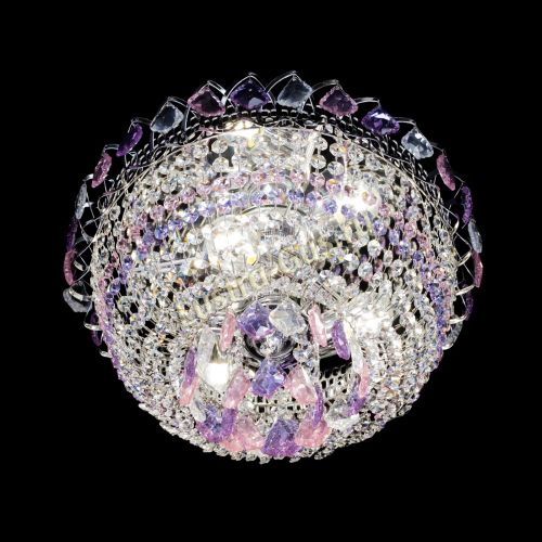 Люстра Астра дубик ровозо-фиолетовая в Магнитогорске Гусь Хрустальный