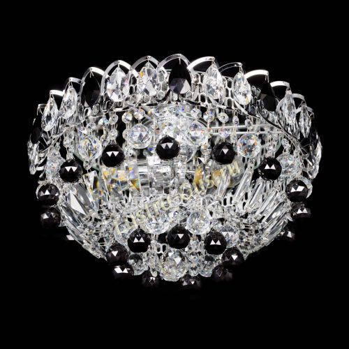 Люстра Астра Шар №3 Черная в Магнитогорске Гусь Хрустальный