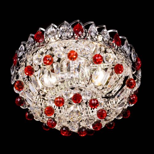 Люстра Астра Шар №3 Красная в Магнитогорске Гусь Хрустальный