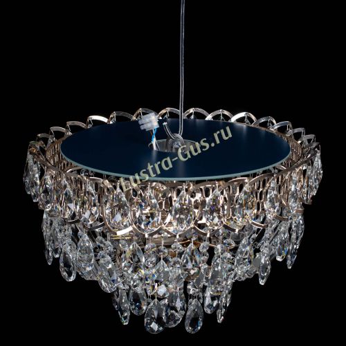 Люстра Астра Шар №3 с журавликами в Магнитогорске Гусь Хрустальный