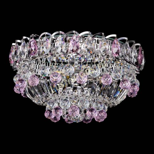 Люстра Астра Шар №3 Розовая в Магнитогорске Гусь Хрустальный