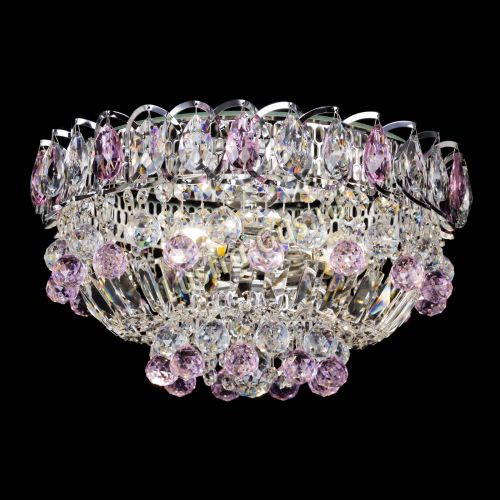 Люстра Астра Шар №3 Розовая в Магнитогорске Гусь Хрустальный