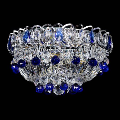 Люстра Астра Шар №3 Синяя в Магнитогорске Гусь Хрустальный