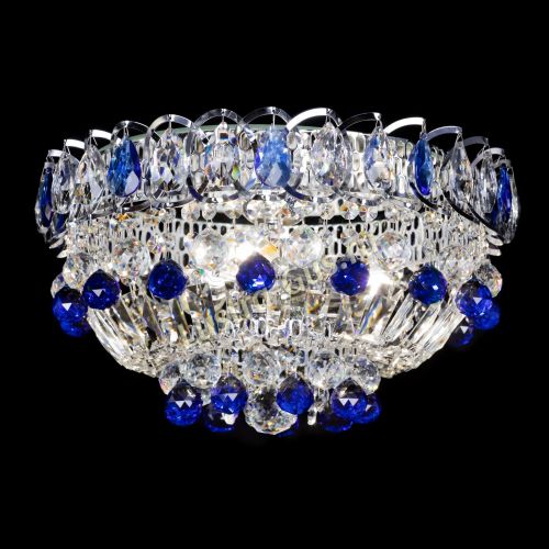 Люстра Астра Шар №3 Синяя в Магнитогорске Гусь Хрустальный