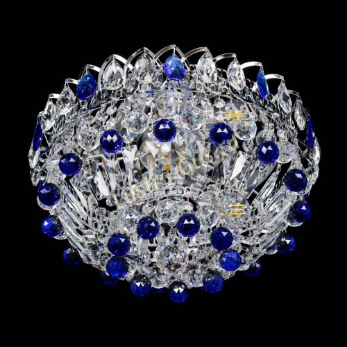 Люстра Астра Шар №3 Синяя в Магнитогорске Гусь Хрустальный