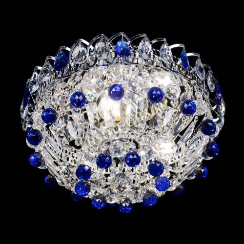 Люстра Астра Шар №3 Синяя в Магнитогорске Гусь Хрустальный