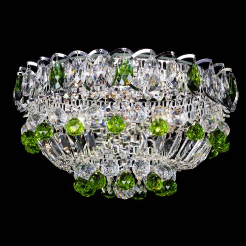 Люстра Астра Шар №3 Зеленая в Магнитогорске Гусь Хрустальный