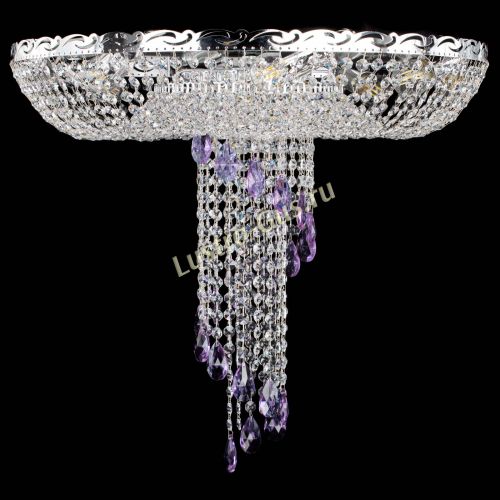 Люстра Диана №1 фиолетовая в Магнитогорске Гусь Хрустальный
