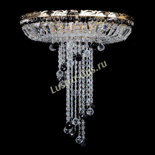 Люстра Диана №6 Шар 30 черная в Магнитогорске Гусь Хрустальный