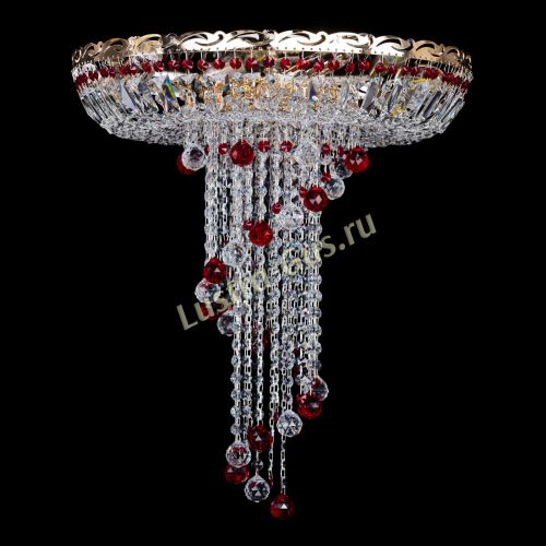 Люстра Диана №6 Шар 30 красная в Магнитогорске Гусь Хрустальный