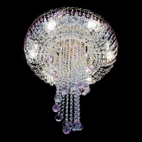 Люстра Диана №6 Шар 30 розовая в Магнитогорске Гусь Хрустальный