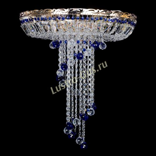 Люстра Диана №6 Шар 30 синяя в Магнитогорске Гусь Хрустальный