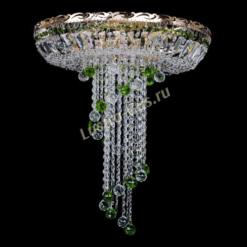 Люстра Диана №6 Шар 30 зеленая в Магнитогорске Гусь Хрустальный